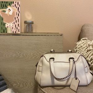 White Leather Coach Purse